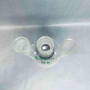 Chemglass Round Bottom Flask 250 ml 3-Neck 24/40 Joints Vertical Jointed Glassware Chemglass