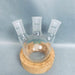 Chemglass Round Bottom Flask 250 ml 3 Neck Angled 24/40 Joints Jointed Glassware Chemglass