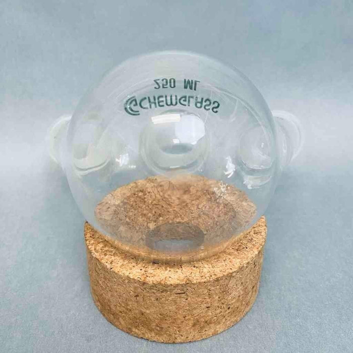 Chemglass Round Bottom Flask 250 ml Angled 3 Neck 29/42 CN 24/40 SN Jointed Glassware Chemglass