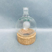 Chemglass Round Bottom Flask 250 ml Single Neck 14/20 Joint - Lot of 4 Flasks Jointed Glassware Chemglass