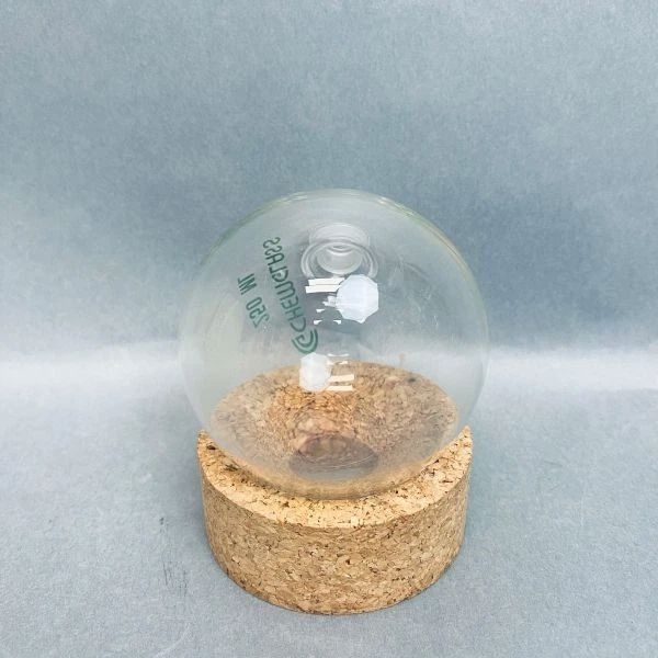 Chemglass Round Bottom Flask 250 ml Single Neck 14/20 Joint - Lot of 4 Flasks Jointed Glassware Chemglass