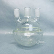 Chemglass Round Bottom Flask 3 Neck 1000 ml 29/42 CN 24/40 SN Half Jacketed Jointed Glassware Chemglass