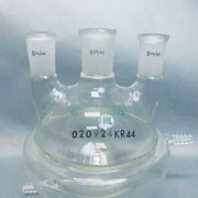 Chemglass Round Bottom Flask 3 Neck 1000 ml 29/42 CN 24/40 SN Half Jacketed Jointed Glassware Chemglass