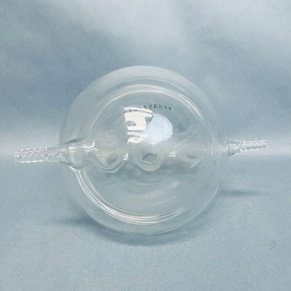 Chemglass Round Bottom Flask 3 Neck 1000 ml 29/42 CN 24/40 SN Half Jacketed Jointed Glassware Chemglass