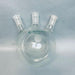 Chemglass Round Bottom Flask 3 Neck 2000 ml with 24/40 Joints Angled Glassware Chemglass
