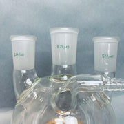 Chemglass Round Bottom Flask 3 Neck 29/42 CN 24/40 SN Heavy Wall 500mL Jacketed Jointed Glassware Chemglass