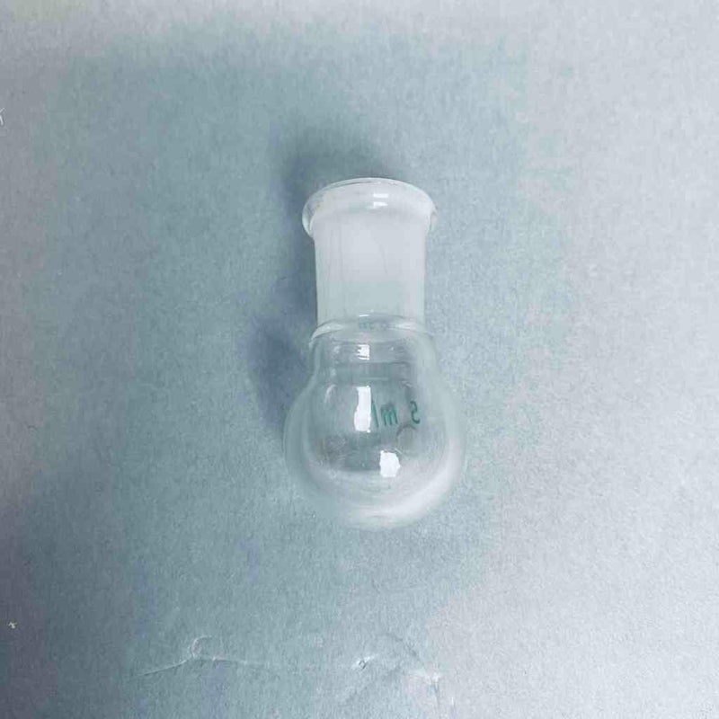 Chemglass Round Bottom Flask 5 ml Heavy Wall 14/20 Outer Joint - Lot of 7 Jointed Glassware Chemglass