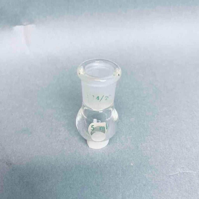 Chemglass Round Bottom Flask 5 ml Heavy Wall 14/20 Outer Joint - Lot of 7 Jointed Glassware Chemglass