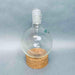 Chemglass Round Bottom Flask 500 ml 2 Neck Angled 24/40 Joints Jointed Glassware Chemglass