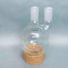 Chemglass Round Bottom Flask 500 ml 2 Neck Straight 24/40 Joints Jointed Glassware Chemglass