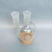 Chemglass Round Bottom Flask 500 ml 2 Neck Straight 24/40 Joints Jointed Glassware Chemglass