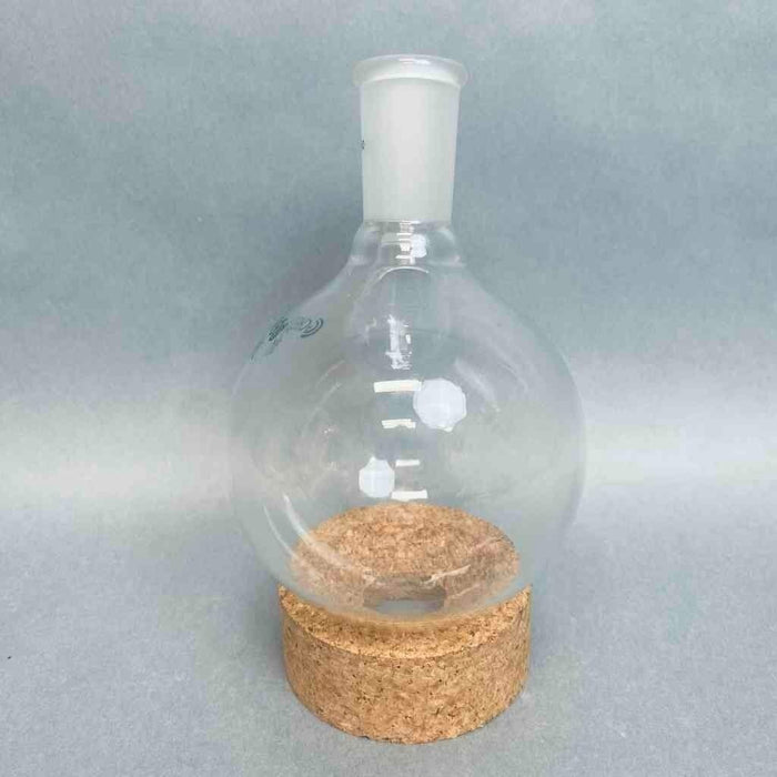 Chemglass Round Bottom Flask 500 ml 2 Neck Straight 24/40 Joints Jointed Glassware Chemglass