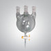 Chemglass Round Bottom Flask Three Neck 1000 ml with Stopcock Glassware Chemglass