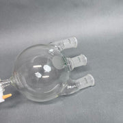 Chemglass Round Bottom Flask Three Neck 1000 ml with Stopcock Glassware Chemglass