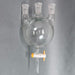 Chemglass Round Bottom Flask Three Neck 1000 ml with Stopcock Glassware Chemglass
