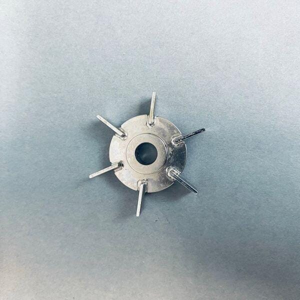 Chemglass Rushton Style Impeller Blade 46 mm Dia for 8 mm OD Shaft Bioreactors & Fermenters Chemglass