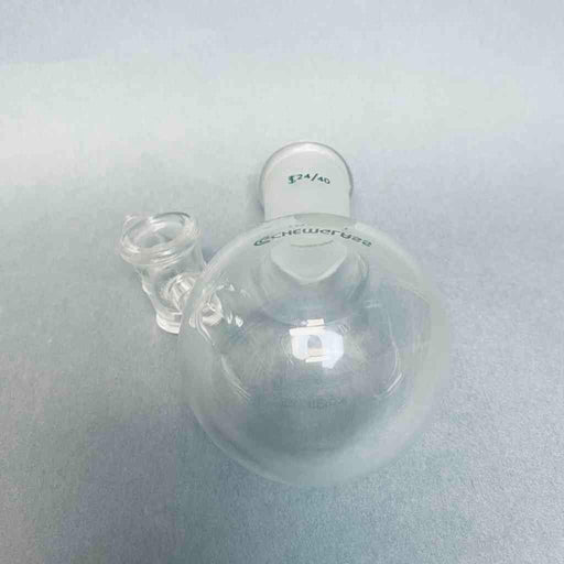 Chemglass Schlenk Airfree Reaction Flask 100 ml with 24/40 Joint Jointed Glassware Chemglass