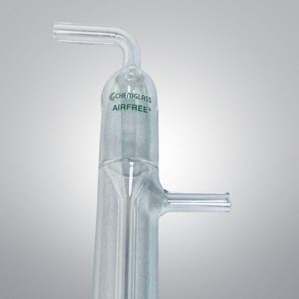 Chemglass Schlenk Bubbler Airfree 8 mm OD 40 ml Volume 8.5 in. Length Glassware Chemglass