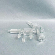 Chemglass Short Path Distilling Head Jacketed 10/18 Thermometer Joint 14/20 Lower Joint Jointed Glassware Chemglass