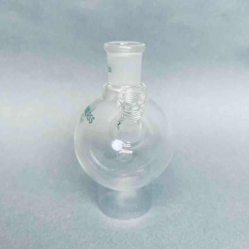 Chemglass Single Neck 100 ml Round Bottom Flask 14/20 with #7 Chem-Thread Inlet Jointed Glassware Chemglass