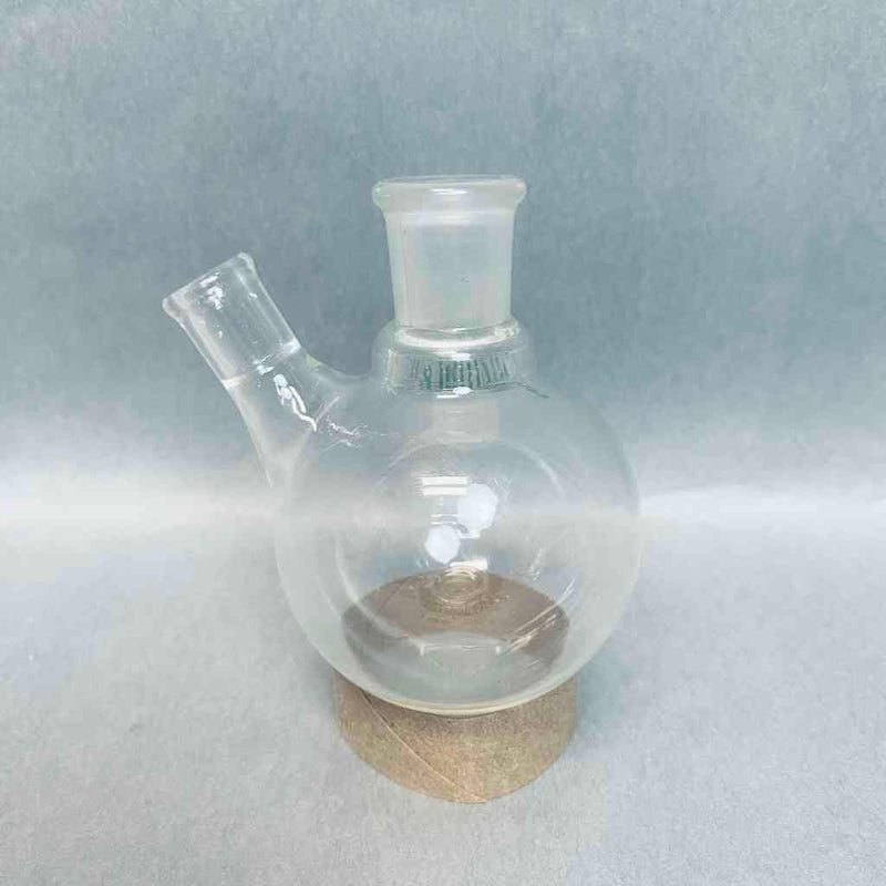 Chemglass Single Neck 100 ml Round Bottom Flask 14/20 with Side Tubulation Jointed Glassware Chemglass