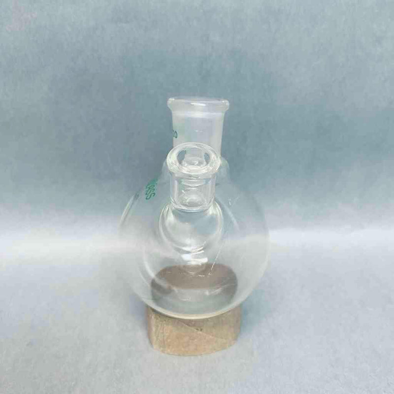 Chemglass Single Neck 100 ml Round Bottom Flask 14/20 with Side Tubulation Jointed Glassware Chemglass