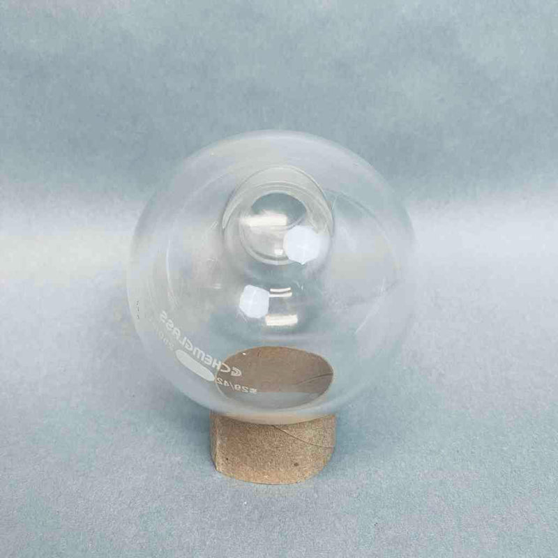Chemglass Single Neck Round Bottom Flask 250 ml 29/42 Outer Joint Jointed Glassware Chemglass