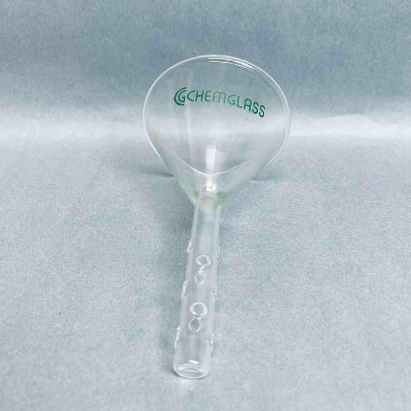 Chemglass Solvent Addition Funnel 12 mm OD Stem x 75 mm Long Funnels Chemglass