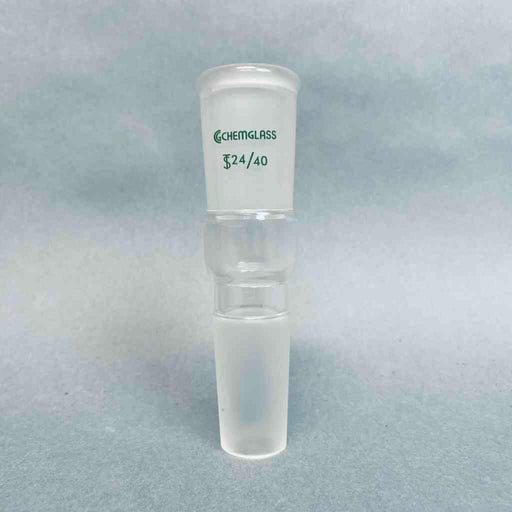 Chemglass Straight Connecting Adapter 24/40 Joints 30 mm Jointed Glassware Chemglass
