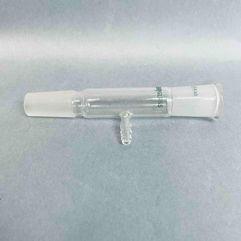 Straight Inlet Adapter Chemglass Straight Inlet Adapter 24/40 Joints Side Hose Connection ...