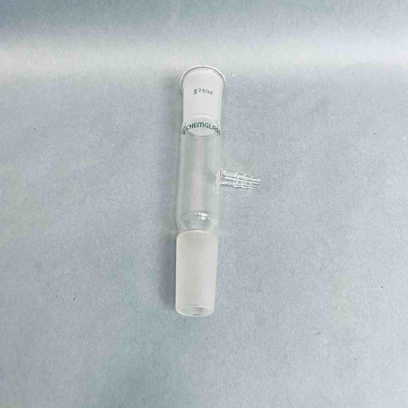 Straight Inlet Adapter Chemglass Straight Inlet Adapter 24/40 Joints Side Hose Connection ...