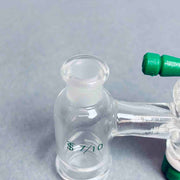Chemglass Vacuum Adapter 7/10 Outer Joint 20-400 GPI Thread with PTFE Stopcock Jointed Glassware Chemglass
