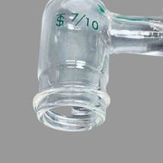 Chemglass Vacuum Adapter 7/10 Outer Joint 20-400 GPI Thread with PTFE Stopcock Jointed Glassware Chemglass