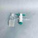 Chemglass Vacuum Adapter 7/10 Upper 24/25 Lower with PTFE Stopcock Jointed Glassware Chemglass