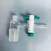 Chemglass Vacuum Adapter 7/10 Upper 24/25 Lower with PTFE Stopcock Jointed Glassware Chemglass