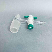 Chemglass Vacuum Adapter 7/10 Upper 24/25 Lower with PTFE Stopcock Jointed Glassware Chemglass