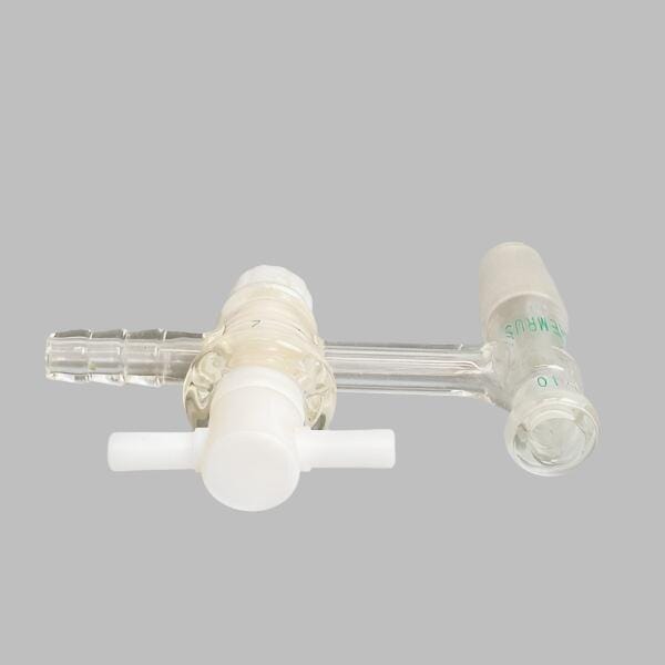 Chemglass Vacuum Adapter with PTFE Stopcock 14/20 Joint Adapter Glassware Chemglass