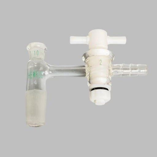 Chemglass Vacuum Adapter with PTFE Stopcock 14/20 Joint Adapter Glassware Chemglass