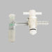 Chemglass Vacuum Adapter with PTFE Stopcock 14/20 Joint Adapter Glassware Chemglass