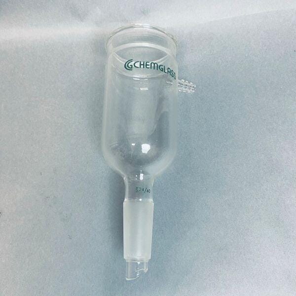 Chemglass Vacuum Filtration Adapter 24/40 Lower Inner Fits #5 or 6 Pluro Stopper Jointed Glassware Chemglass