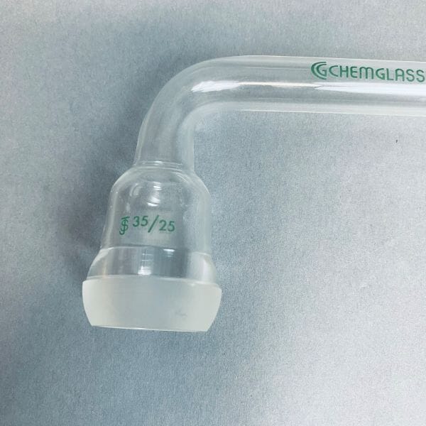 Chemglass Vacuum Trap Arm Style A 35/25 Ball Joint U Shaped Removable Arm Jointed Glassware Chemglass