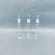 Chemglass Volumetric Flask 10 ml Class A Pyrex Stopper #9 Set of 3 Lab Flasks Chemglass