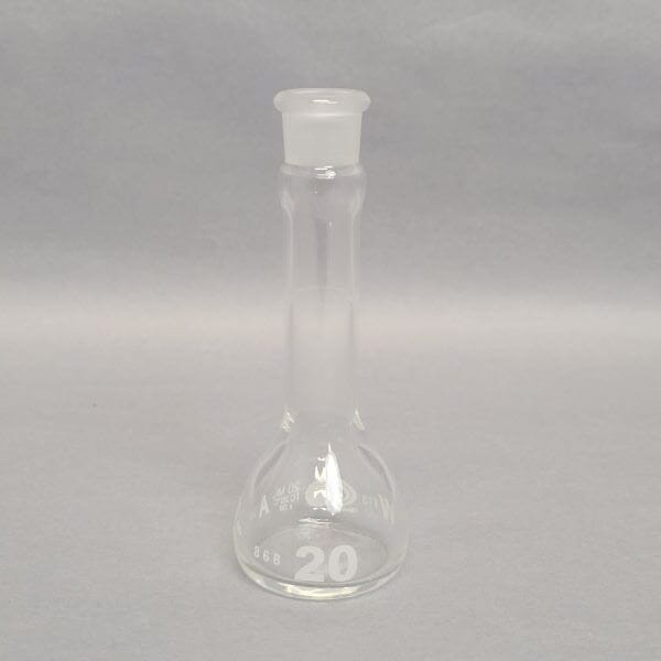 Chemglass Volumetric Flask 20 ml Grade A Total of 4 Flasks Lab Flasks Chemglass