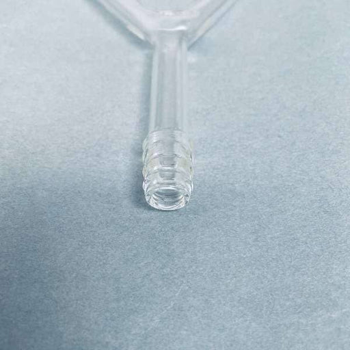 Chemglass Y-Shaped Tube Connection 15.5 to 13.5 mm Serrated Ends Total of 5 Glassware Chemglass