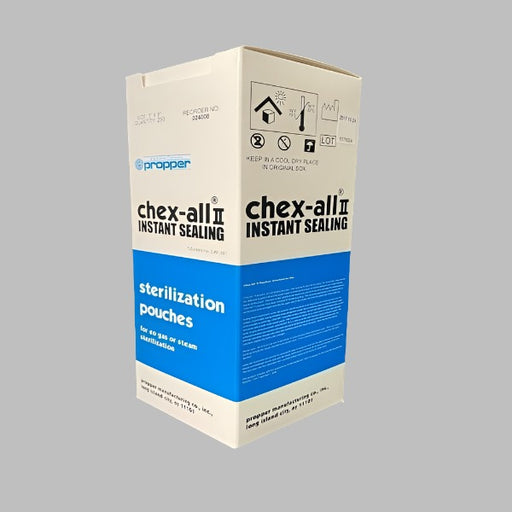 Chex-All II Instant Sealing Sterilization Pouch 3 x 8 in. Qty 750 Pouches Other Propper