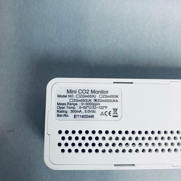 CO2Meter Mini CO2 Monitor White with USB Cable Gas Detectors & Monitors CO2Meter