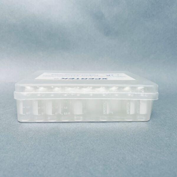 Cobert Associates Xpertek Clear Glass Vial 2 ml 12 x 32 mm 8-24 Thread with Graduations and Marking Spot 100 Vials Vials Cobert Associates