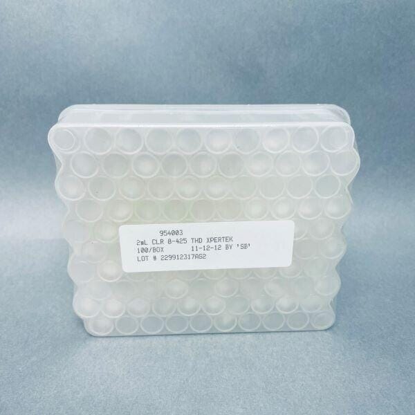 Cobert Associates Xpertek Clear Glass Vial 2 ml 12 x 32 mm 8-24 Thread with Graduations and Marking Spot 100 Vials Vials Cobert Associates