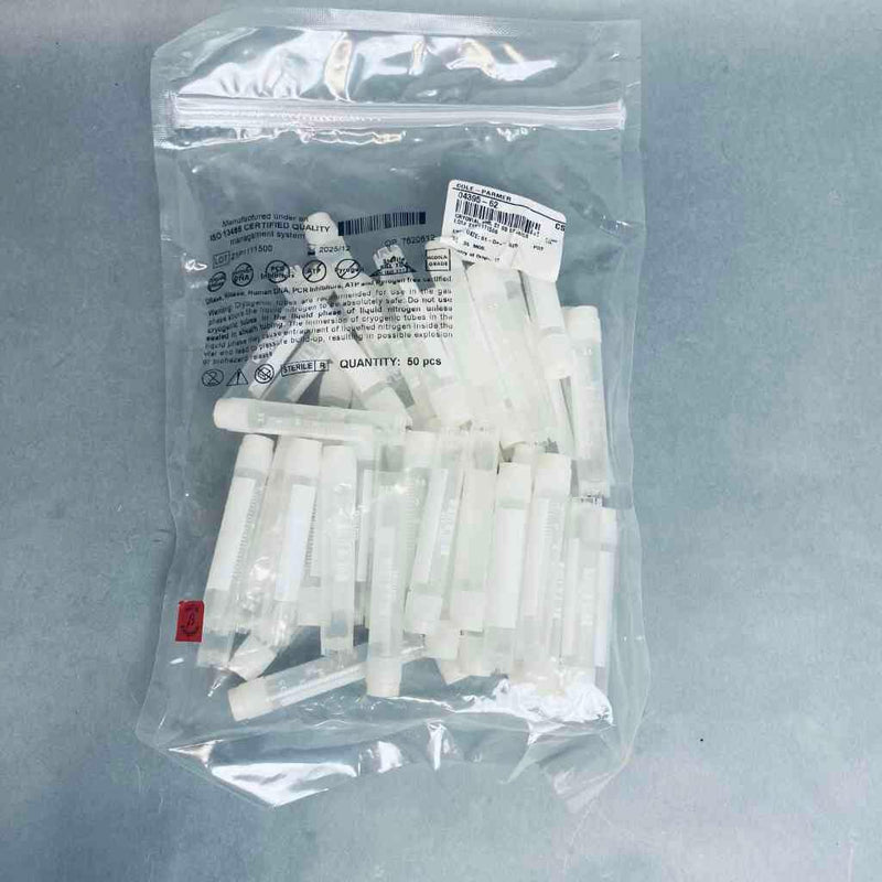 Cole Parmer Cryovial 4 ml Sterile Skirted Bottom 3 Packs with 50 Vials Each Vials Cole-Parmer