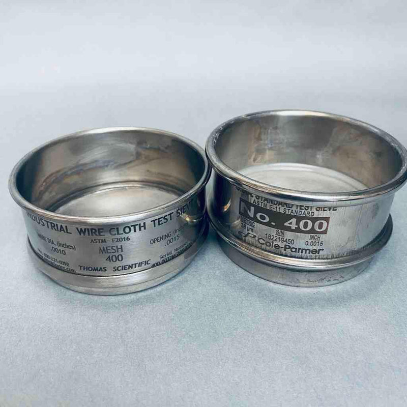 Cole Parmer USA Standard Test Sieve 3 in. Diameter Sizes 325, 400 Lot of 4 Sieves Other Test, Measurement & Inspection Cole-Parmer